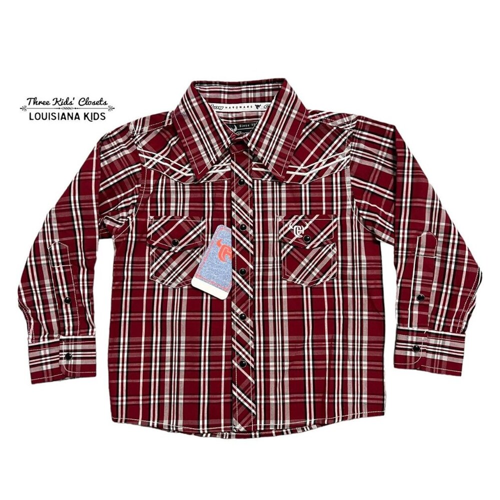 NEW Cowboy Hardware 3T Austin Plaid Snap Shirt